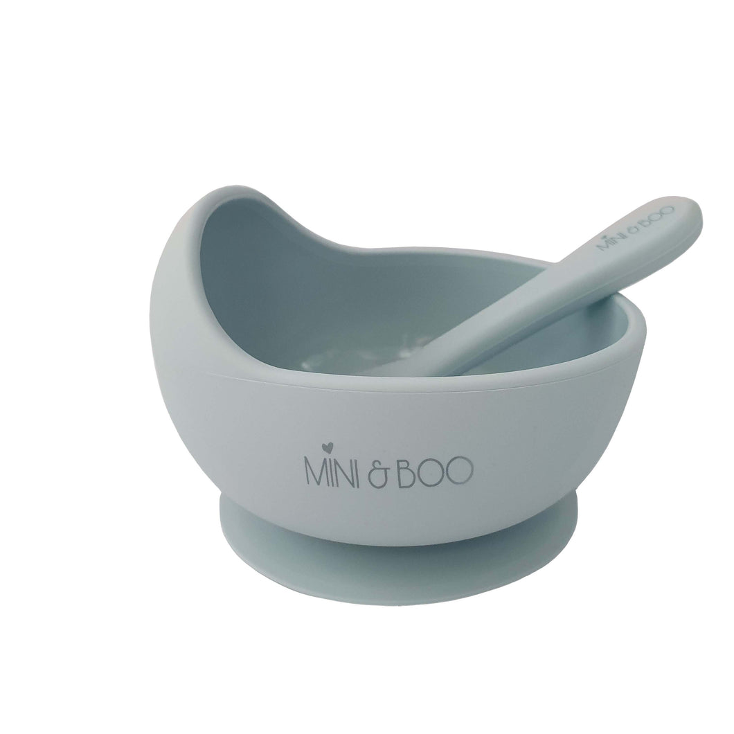 Silicone Suction Bowl - Powder Blue