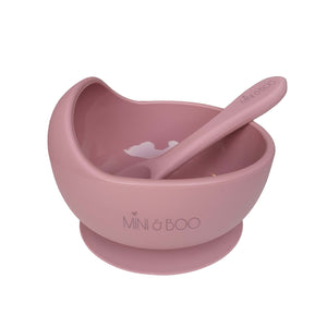 Silicone Suction Bowl - Rose