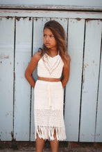 Load image into Gallery viewer, Goddess Crop with Goddess Maxi Fringe - CREAM
