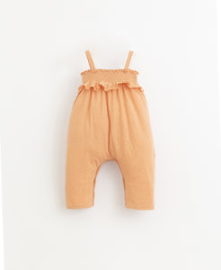 Jumpsuit with elastic chest