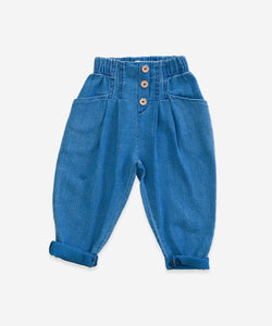 Jeans with Decorative Buttons