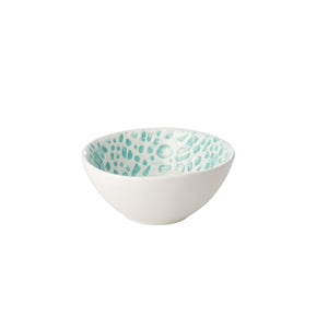 Small Ceramic Dipping Bowl (Green Blue Purple)