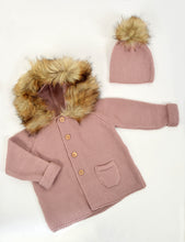 Load image into Gallery viewer, Coat with Natural Fur Hoodie With Natural Fur Cap

