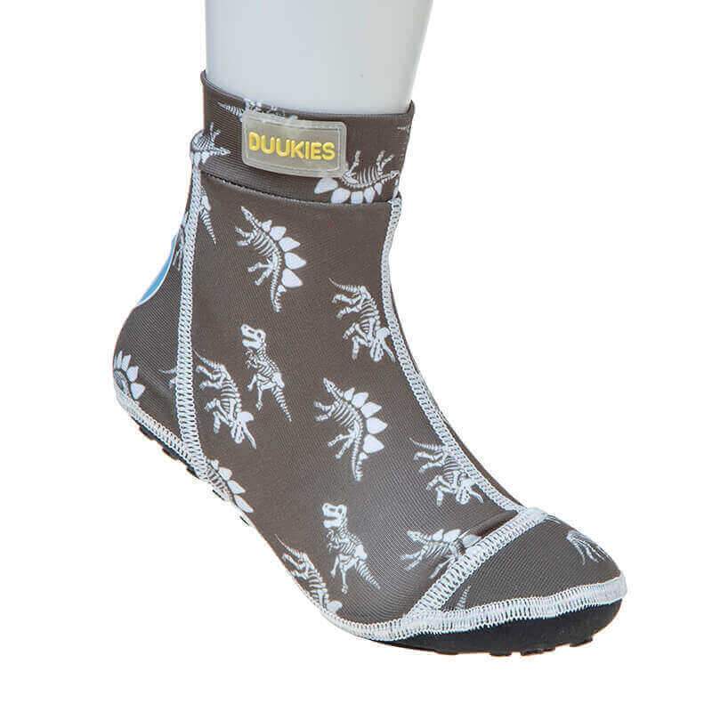 Duukies Beachsocks - Dino Grey White