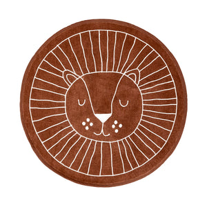 Round Carpet - Jungle Animals Print