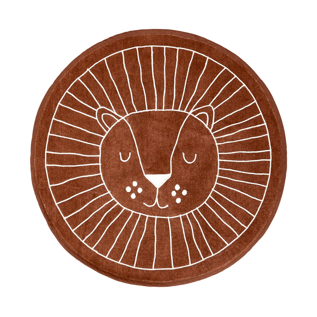 Round Carpet - Jungle Animals Print