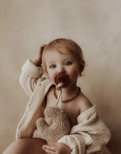 Teddy Bear Moon Pacifier Holder