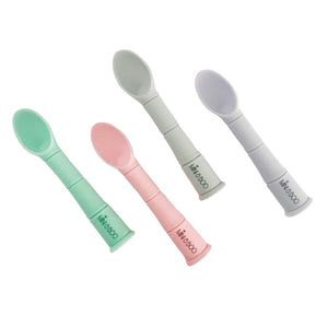 Silicone Teething Spoons (narrow tip) - Pink