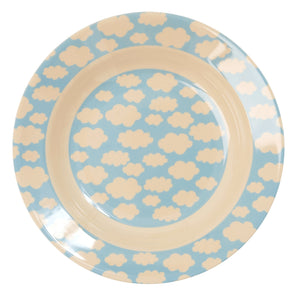 Melamine Kids Bowl - Blue Cloud Print