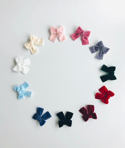 Velvet Hair Tie - Gangue Blue