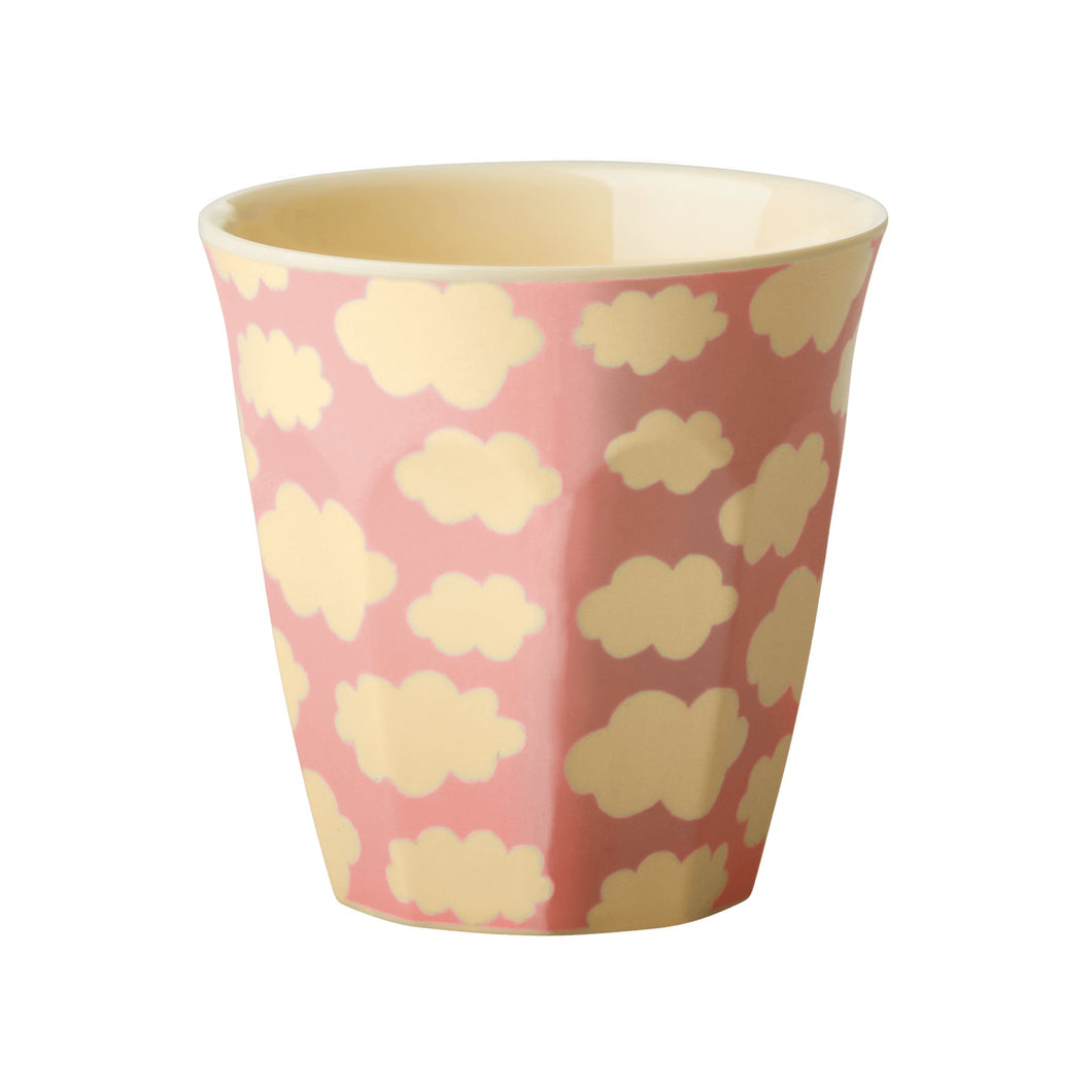 Medium Melamine Cup - Pink Cloud Print