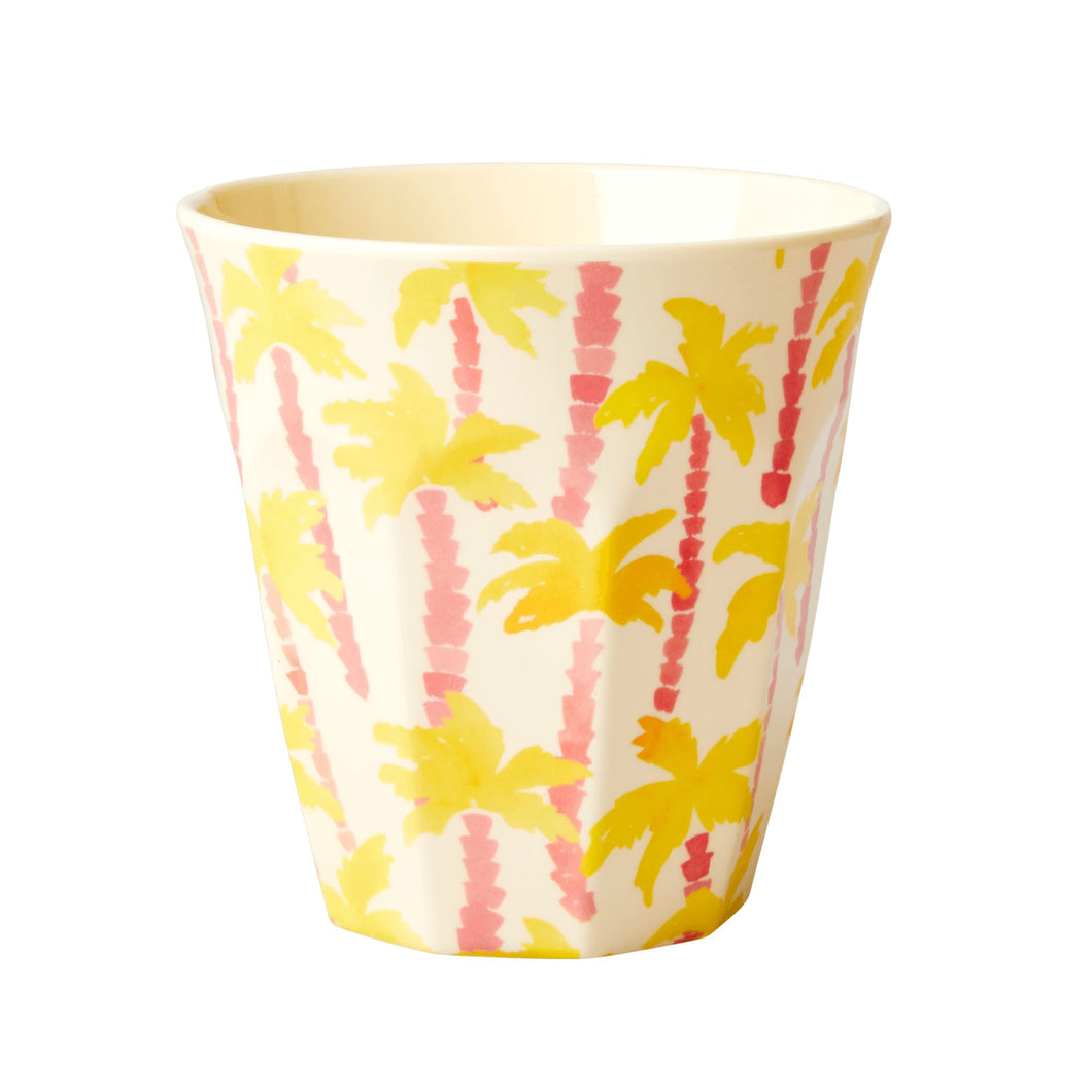 Medium Melamine Cup - Plam Trees