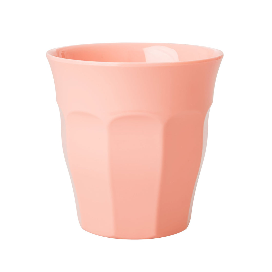 Medium Melamine Cup - Pastel Coral - Plain