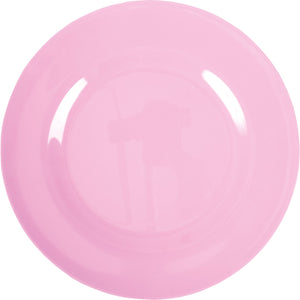 Round Melamine Dinner Plate - Dark Pink