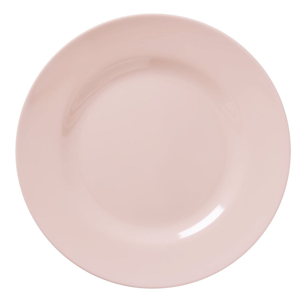 Round Melamine Dinner Plate - Soft Pink