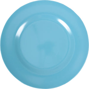 Round Melamine Dinner Plate - Turquoise