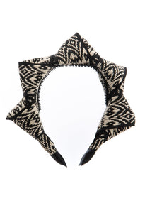 Mountain Queen Headband - Black/Ivory
