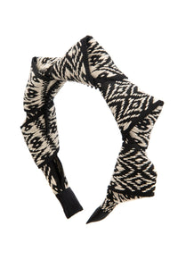 Mountain Queen Headband - Black/Ivory
