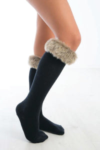 Knee Socks With Fur