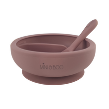 Load image into Gallery viewer, Silicone Suction Bowl Set - SECTIONED - Rose
