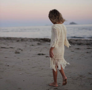Wild Child Tassel Dress - BABY PINK